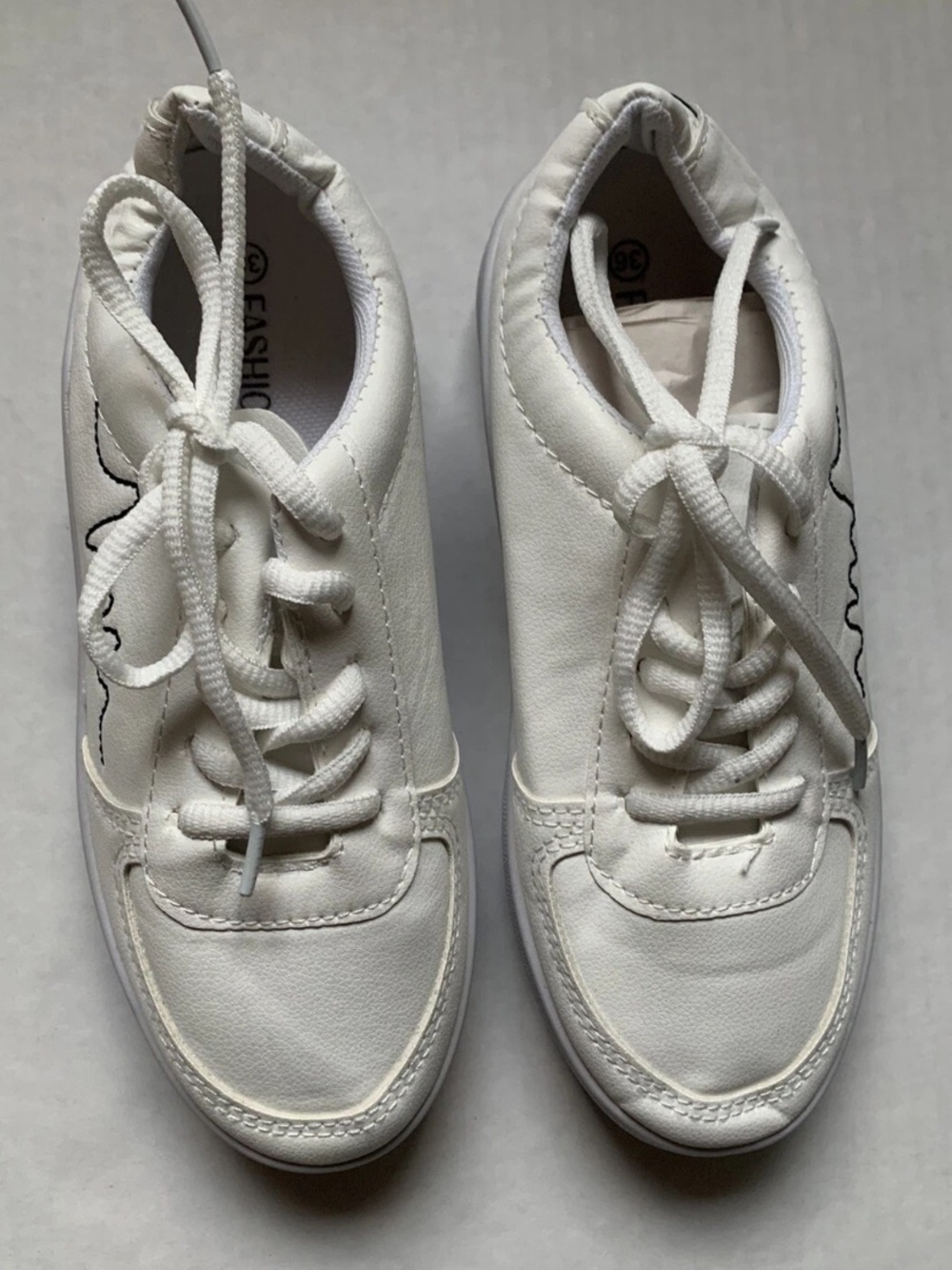 Fashion Brand Women's Sz 6/36 White Sneakers